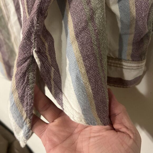 American Eagle Oversized Flannel Shirt Womens Sz M Untuck‎ Fit Comfy - Picture 5 of 6